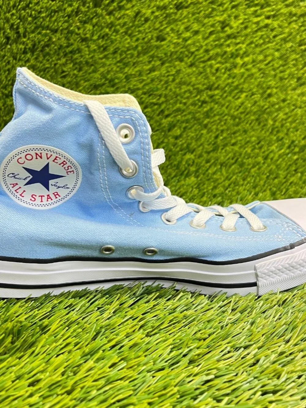 Converse Chuck Taylor All Star Hi Mens Size 8 Blue Athletic Skate Shoes Sneakers - Picture 5 of 11